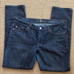 7 for all mankind skinny jeans size 31